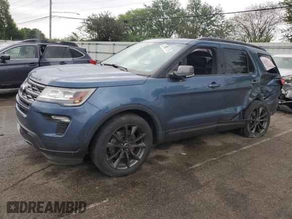 2018 Ford Explorer XLT with VIN 1FM5K7DH0JGB98690, listed as a Copart auction lot 57465175 with 83,551 mi miles and Salvage title. Bid and sale history available at DreamBid. Image 1.