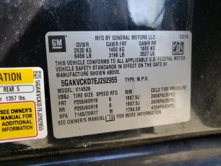2014 Buick Enclave Premium with VIN 5GAKVCKD7EJ292955, listed as a Copart auction lot 46492455 with 113,594 mi miles and Salvage Title. Bid and sale history available at carsss.com. Image 15.