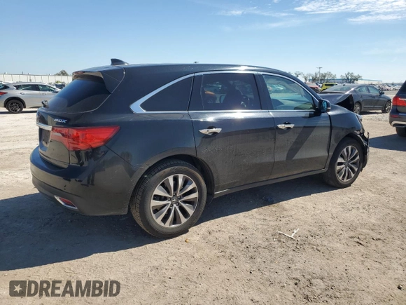 2015 Acura MDX Technology with VIN 5FRYD3H40FB011489, listed as a Copart auction lot 47529075 with 219,915 mi miles and Clean Title. Bid and sale history available at DreamBid. Image 3.