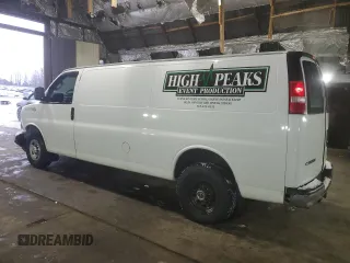 2017 Chevrolet Express Cargo Van with VIN 1GCZGHFG0H1347453, listed as a Copart auction lot 87755795 with 131,831 mi miles and Salvage Title. Bid and sale history available at carsss.com. Image 2.