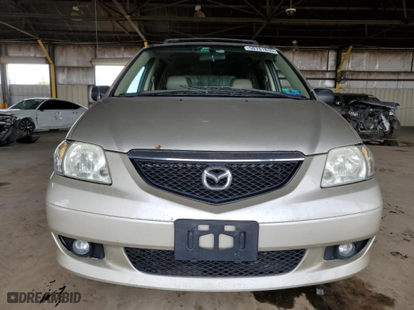 2002 Mazda MPV LX with VIN JM3LW28J520308795, listed as a Copart auction lot 50701835 with 181,086 mi miles and Salvage Title. Bid and sale history available at carsss.com. Image 5.