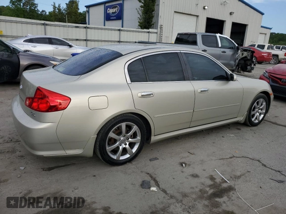 2006 Infiniti G35 with VIN JNKCV51E46M506744, listed as a Copart auction lot 52410785 with 223,255 mi miles and Salvage Title. Bid and sale history available at DreamBid. Image 3.
