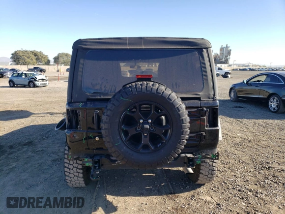 2022 Jeep Wrangler Unlimited Willys with VIN 1C4HJXDN5NW195192, listed as a Copart auction lot 80889294 with 50,847 mi miles and Salvage title. Bid and sale history available at DreamBid. Image 6.