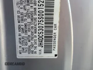 2005 Acura RSX Type S z VIN JH4DC53075S001528, wystawiony jako Copart lot #86702274 z przebiegiem 207 613 mil mil oraz Szkoda całkowita • Salvage title. Historia ofert i sprzedaży dostępna na DreamBid. Obrazek 13.