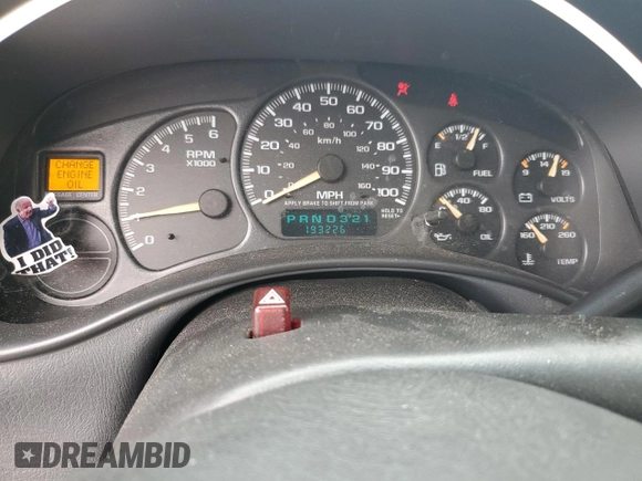 2002 Chevrolet Tahoe LS with VIN 1GNEK13Z62J111284, listed as a Copart auction lot 57854975 with 193,226 mi miles and Clean title. Bid and sale history available at DreamBid. Image 9.