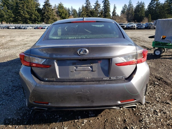 2017 Lexus RC 350 with VIN JTHSE5BCXH5007419, listed as a Copart auction lot 85610644 with 95,810 mi miles and Salvage title. Bid and sale history available at DreamBid. Image 6.