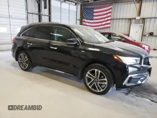 2017 Acura MDX Sport Hybrid w/Advance Pkg with VIN 5FRYD7H76HB000677, listed as a Copart auction lot 70718164 with 51,724 mi miles and Salvage Title. Bid and sale history available at carsss.com. Image 4.