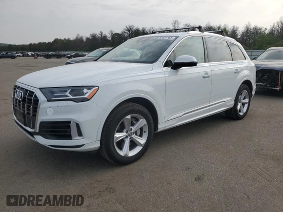 2020 Audi Q7 Premium with VIN WA1AXAF78LD000670, listed as a Copart auction lot 60651165 with 63,220 mi miles and Clean title. Bid and sale history available at DreamBid. Image 1.