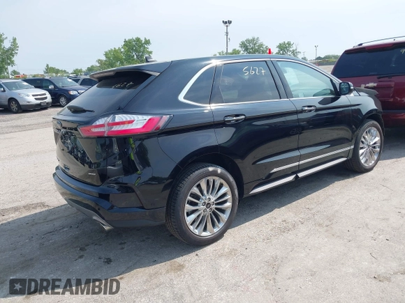 2022 Ford Edge Titanium with VIN 2FMPK4K99NBA12452, listed as a IAAI auction lot 42405627 with 53,015 mi miles and . Bid and sale history available at DreamBid. Image 4.