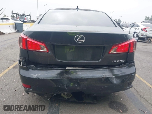 2011 Lexus IS 250 with VIN JTHBF5C20B5132424, listed as a IAAI auction lot 42497980 with 158,493 mi miles and . Bid and sale history available at DreamBid. Image 6.