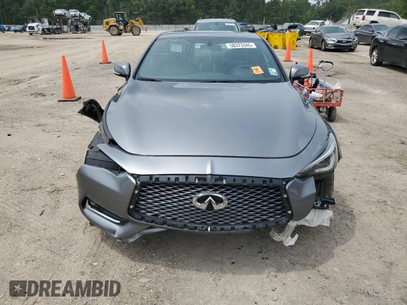 2017 Infiniti Q60 Premium with VIN JN1CV7EL7HM320126, listed as a Copart auction lot 58373345 with 97,122 mi miles and Salvage title. Bid and sale history available at DreamBid. Image 5.