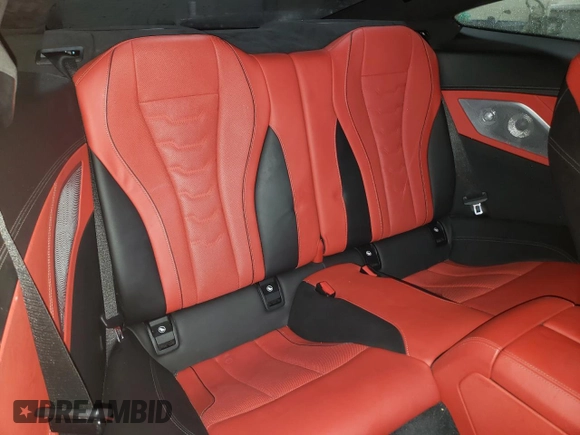 2019 BMW 8 Series M850i xDrive with VIN WBABC4C50KBU95710, listed as a Copart auction lot 85099404 with 58,463 mi miles and Salvage title. Bid and sale history available at DreamBid. Image 10.