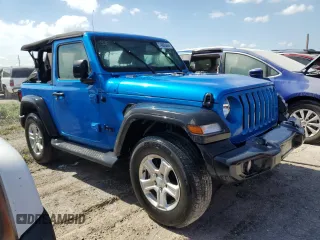 2021 Jeep Wrangler Sport with VIN 1C4GJXAG7MW858553, listed as a Copart auction lot 74095444 with Not Provided miles and Non Repairable. Bid and sale history available at DreamBid. Image 4.