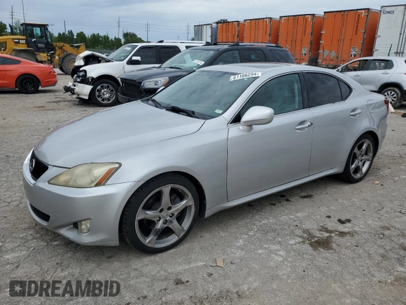 2008 Lexus IS 250 with VIN JTHBK262782065837, listed as a Copart auction lot 75726904 with 181,588 mi miles and Non Repairable. Bid and sale history available at DreamBid. Image 1.