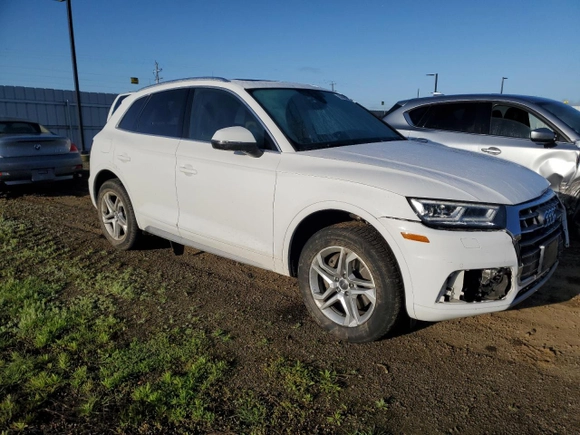 2018 Audi Q5 Premium Plus with VIN WA1BNAFY7J2038340, listed as a Copart auction lot 51663725 with 153,055 mi miles and Salvage title. Bid and sale history available at DreamBid. Image 4.