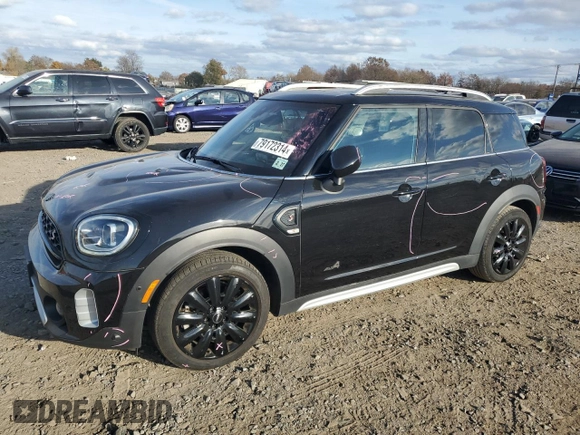 2022 MINI Countryman Cooper S z VIN WMZ83BR04N3P01106, wystawiony jako Copart lot #79172314 z przebiegiem 20 595 mil mil oraz Szkoda całkowita • Salvage title. Historia ofert i sprzedaży dostępna na DreamBid. Obrazek 1.