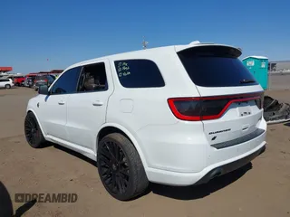 2021 Dodge Durango SRT Hellcat with VIN 1C4SDJH96MC692601, listed as a IAAI auction lot 41764490 with 27,434 mi miles and . Bid and sale history available at DreamBid. Image 3.