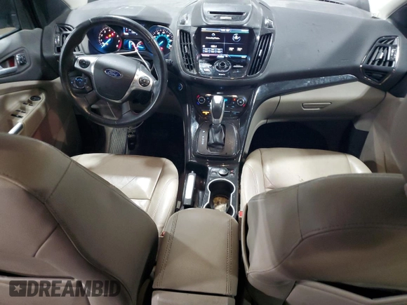2015 Ford Escape Titanium with VIN 1FMCU9J90FUA26808, listed as a Copart auction lot 54449805 with 184,576 mi miles and Salvage title. Bid and sale history available at DreamBid. Image 8.
