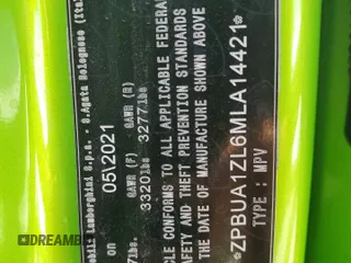 2021 Lamborghini Urus z VIN ZPBUA1ZL6MLA14421, wystawiony jako Copart lot #74109914 z przebiegiem Nie podano mil oraz Nie do naprawy. Historia ofert i sprzedaży dostępna na DreamBid. Obrazek 14.