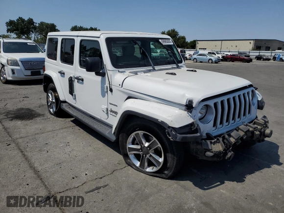 2018 Jeep Wrangler Unlimited Sahara с VIN 1C4HJXEG5JW303515, выставлен на аукционе Copart как лот 59985005 с пробегом 58 628 миль миль и Списание • Salvage title. История ставок и продаж доступна на DreamBid. Изображение 4.