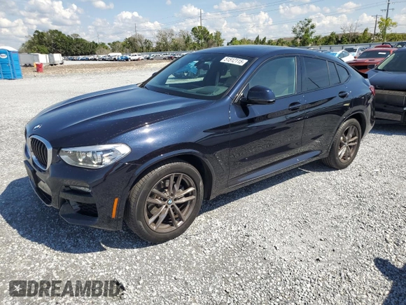 2021 BMW X4 xDrive30i z VIN 5UX2V1C09M9G11692, wystawiony jako Copart lot #51512115 z przebiegiem 16 948 mil mil oraz Szkoda całkowita • Salvage title. Historia ofert i sprzedaży dostępna na DreamBid. Obrazek 1.