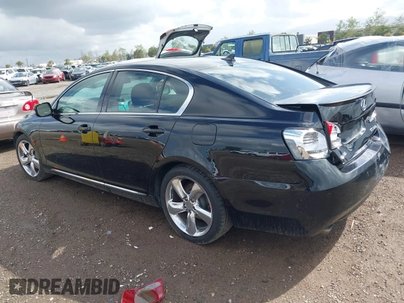 2008 Lexus GS 350 with VIN JTHBE96S880040733, listed as a IAAI auction lot 41943155 with 196,380 mi miles. Bid and sale history available at carsss.com. Image 3.