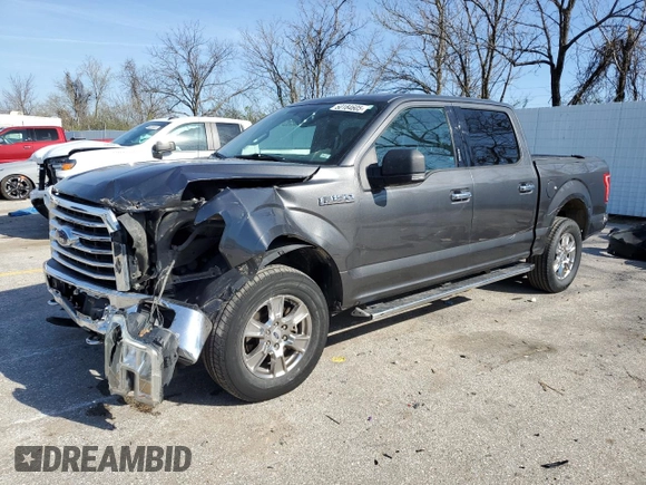 2015 Ford F-150 XLT with VIN 1FTEW1EF6FKD07564, listed as a Copart auction lot 50184605 with 270,166 mi miles and Salvage Title. Bid and sale history available at carsss.com. Image 1.