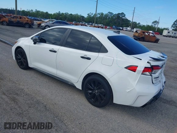2021 Toyota Corolla SE with VIN 5YFS4MCE9MP075707, listed as a IAAI auction lot 41409994 with 39,544 mi miles. Bid and sale history available at carsss.com. Image 3.