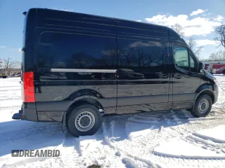 2024 Mercedes-Benz Sprinter with VIN W1Y4NBHY7RT191884, listed as a Copart auction lot 44954555 with 16 mi miles and Salvage Title. Bid and sale history available at DreamBid. Image 3.