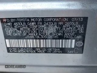 2013 Lexus GS 350 z VIN JTHBE1BL3D5026185, wystawiony jako IAAI lot #41194478 z przebiegiem 118 998 mil mil oraz . Historia ofert i sprzedaży dostępna na DreamBid. Obrazek 9.