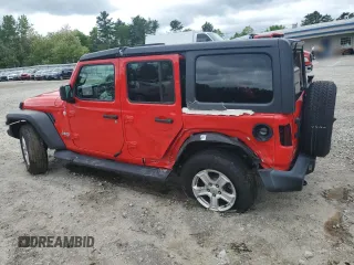 2019 Jeep Wrangler Unlimited Sport with VIN 1C4HJXDG2KW637021, listed as a Copart auction lot 58391315 with 66,087 mi miles and Salvage title. Bid and sale history available at DreamBid. Image 2.