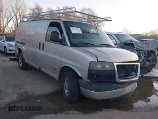 2006 GMC Savana Cargo with VIN 1GTGG25V161159025, listed as a IAAI auction lot 41820117 with 283,587 mi miles and . Bid and sale history available at carsss.com. Image 1.