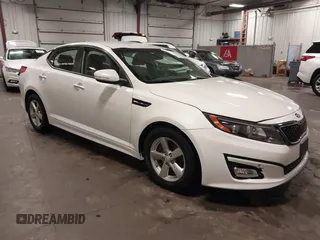 2014 Kia Optima LX with VIN 5XXGM4A76EG294225, listed as a IAAI auction lot 42541049 with 63,923 mi miles and . Bid and sale history available at DreamBid. Image 1.