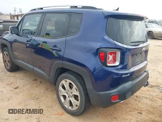 2017 Jeep Renegade Limited with VIN ZACCJBDB9HPE72768, listed as a IAAI auction lot 41506030 with 93,657 mi miles and . Bid and sale history available at DreamBid. Image 3.