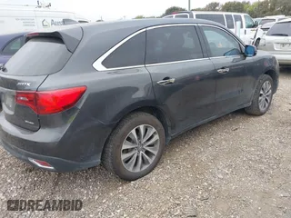 2015 Acura MDX Tech Pkg with VIN 5FRYD4H43FB004106, listed as a IAAI auction lot 40731821 with 99,020 mi miles. Bid and sale history available at carsss.com. Image 4.