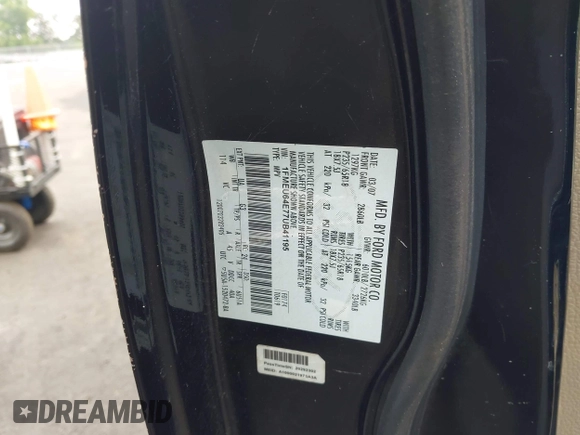2007 Ford Explorer Eddie Bauer с VIN 1FMEU64E77UB41195, выставлен на аукционе IAAI как лот 42434007 с пробегом 237 129 миль миль и . История ставок и продаж доступна на DreamBid. Изображение 9.