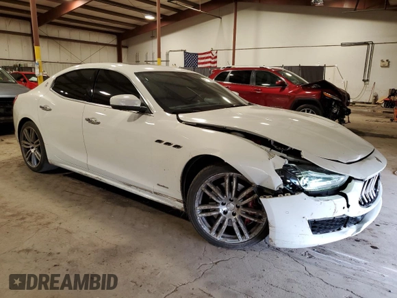 2019 Maserati Ghibli S Q4 GranLusso with VIN ZAM57YTL2K1312724, listed as a Copart auction lot 55137814 with 44,663 mi miles and Salvage Title. Bid and sale history available at carsss.com. Image 4.