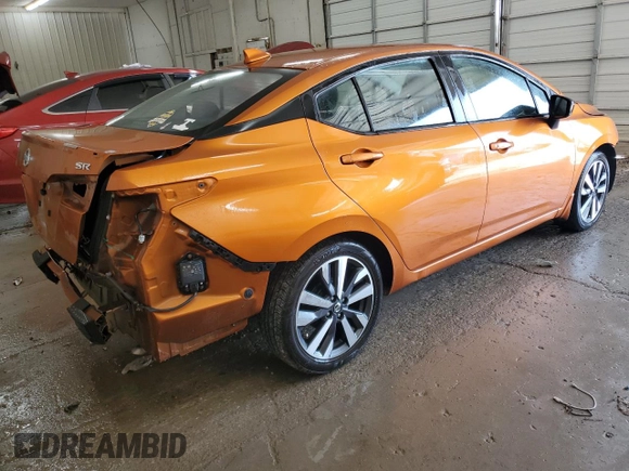 2021 Nissan Versa SR with VIN 3N1CN8FV9ML813557, listed as a Copart auction lot 60242635 with 65,825 mi miles and Salvage title. Bid and sale history available at DreamBid. Image 3.