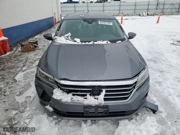 2020 Volkswagen Passat 2.0T SE with VIN 1VWSA7A32LC006986, listed as a Copart auction lot 84781724 with 48,513 mi miles and Salvage Title. Bid and sale history available at carsss.com. Image 5.