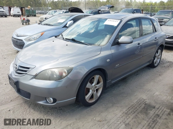 2005 Mazda 3 s with VIN JM1BK343151259901, listed as a IAAI auction lot 42028513 with 209,689 mi miles. Bid and sale history available at carsss.com. Image 2.