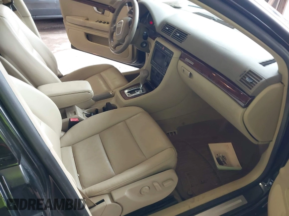 2008 Audi A4 2.0T with VIN WAUDF78E48A076493, listed as a IAAI auction lot 42588126 with 190,373 mi miles and . Bid and sale history available at DreamBid. Image 5.