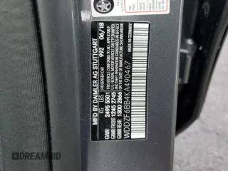 2019 Mercedes-Benz E-Class AMG E 53 with VIN WDDZF6BB4KA490467, listed as a Copart auction lot 36937203 with 26,505 mi miles. Bid and sale history available at carsss.com. Image 12.