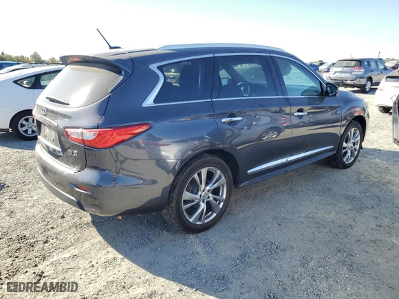 2013 Infiniti JX35 with VIN 5N1AL0MM1DC347846, listed as a Copart auction lot 72578124 with 164,277 mi miles and Clean Title. Bid and sale history available at carsss.com. Image 3.