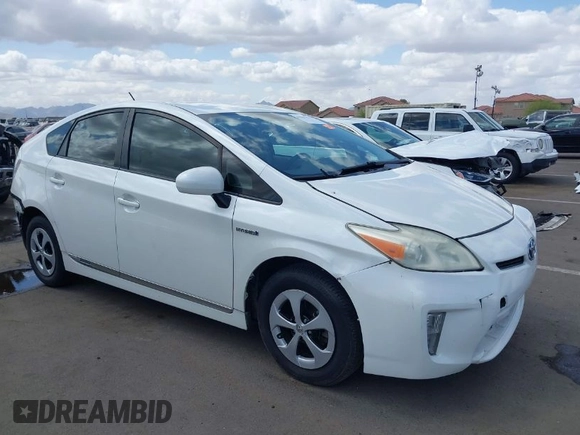 2013 Toyota Prius One with VIN JTDKN3DU2D5655729, listed as a IAAI auction lot 41944784 with 96,951 mi miles. Bid and sale history available at carsss.com. Image 1.