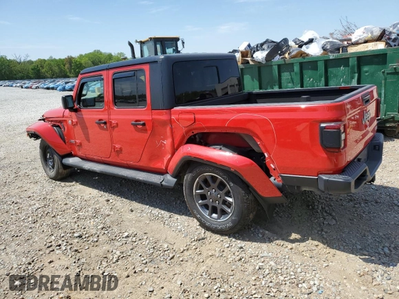 2020 Jeep Gladiator Overland z VIN 1C6HJTFG1LL198586, wystawiony jako Copart lot #52642145 z przebiegiem 61 728 mil mil oraz Szkoda całkowita • Salvage title. Historia ofert i sprzedaży dostępna na DreamBid. Obrazek 2.