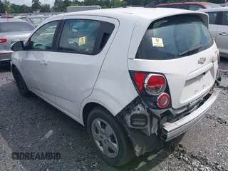 2015 Chevrolet Sonic LS with VIN 1G1JA6SH3F4207922, listed as a IAAI auction lot 42434022 with 123,459 mi miles and . Bid and sale history available at DreamBid. Image 3.