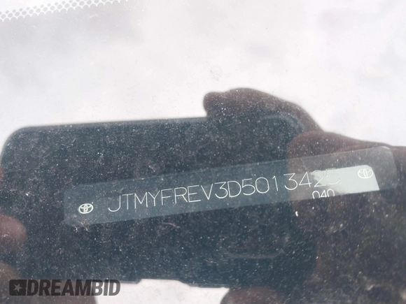 2013 Toyota RAV4 Limited with VIN JTMYFREV3D5013425, listed as a IAAI auction lot 42626990 with 198,908 mi miles and . Bid and sale history available at DreamBid. Image 9.