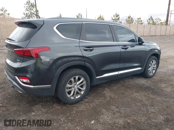 2020 Hyundai Santa Fe SE with VIN 5NMS2CAD4LH218257, listed as a IAAI auction lot 41221205 with 61,722 mi miles. Bid and sale history available at carsss.com. Image 4.