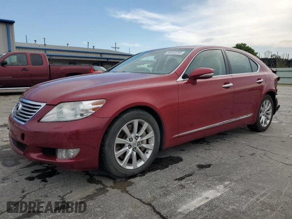 2011 Lexus LS 460 with VIN JTHCL5EF4B5009688, listed as a Copart auction lot 54052255 with 129,940 mi miles and Salvage title. Bid and sale history available at DreamBid. Image 1.