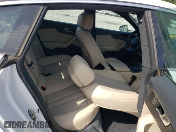 2018 Audi A5 Sportback Premium Plus with VIN WAUBNCF53JA049877, listed as a Copart auction lot 55331623 with 108,381 mi miles. Bid and sale history available at carsss.com. Image 10.